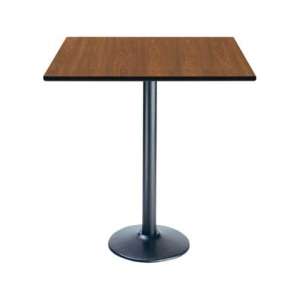 Deluxe Rectangular Bar-Height Cafe Table - Round Base (30x24")