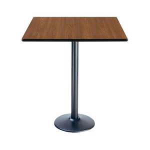 Deluxe Square Bar-Height Cafe Table - Round Base (36x36")