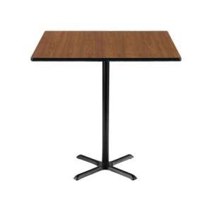 Deluxe Rectangular Bar-Height Cafe Table with X-Base (30x24")