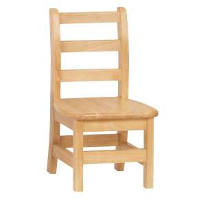 Ladderback Wooden School Library Chair (10"H)