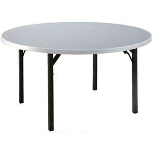 Aluminum Round Folding Table with 4 Legs (48")