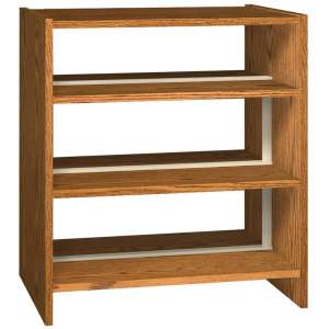 Double Faced Wood Library Shelving - 42"H Starter, 6 Shelves
