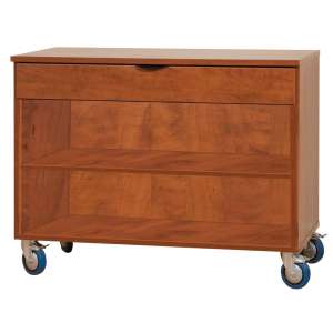 Open Mobile Storage Cabinet w/1 Full Drawer