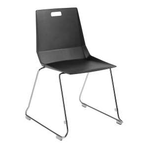 LuvraFlex Stacking Chair, Chrome Frame