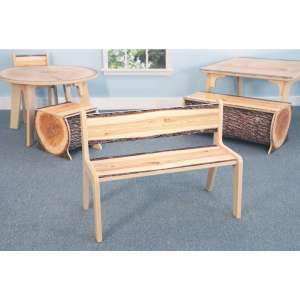 Nature View Live Edge Bench (14"H)