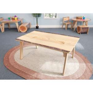 Nature View Live Edge Rectangle Table (18"H)