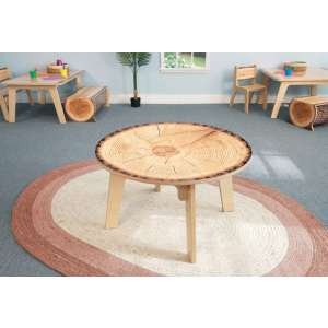 Nature View Live Edge Round Table (18"H)