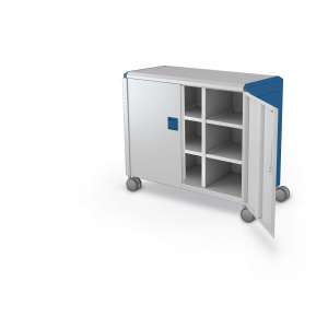 Mobile Compass Cabinet with Cubbies and Doors (36"H)