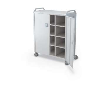 Mobile Compass Cabinet with Peg Side Panel and Cubbies