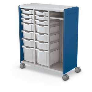 Mobile Compass Wardrobe/Storage Cabinet and 14 Trays