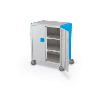 Mobile Compass Cabinet with Shelves and Doors