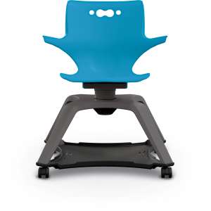 Enroll Chair with Arms & Hard Casters
