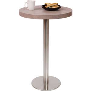 Bar-Height Round Cafe Table - Round Steel Base (24"-dia.)