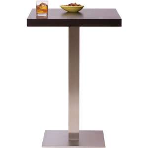Bar-Height Square Cafe Table - Square Steel Base (30"x30")