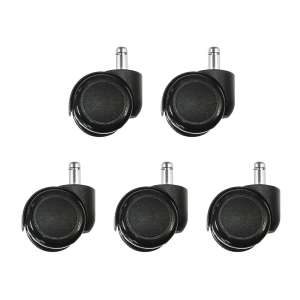 Set of 6 Casters For Use On Round Units for Non-Hard Floors