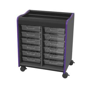 Mobile Storage Cart (12-Tray)