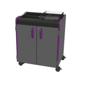 Mobile Storage Cart (12-Tray w/Doors)