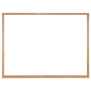 Economy Whiteboard with Wood Frame (6'X4')