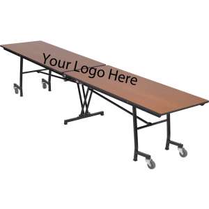 Stow-Away Folding Rectangular Cafeteria Table (10')