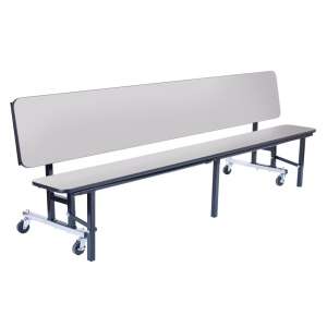 Convertible Bench Cafeteria Table - Plywood, ProtectEdge (8')