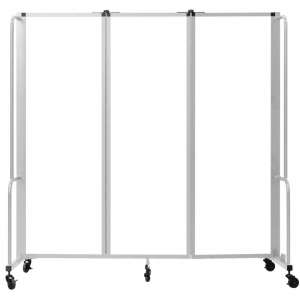 NPS® Room Divider, 3 Sections, Whiteboard Panels (6'H)
