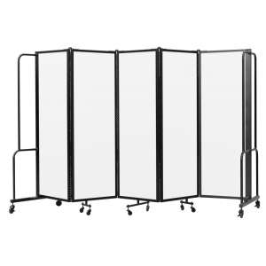 NPS® Room Divider, 5 Sections, Whiteboard Panels (6'H)