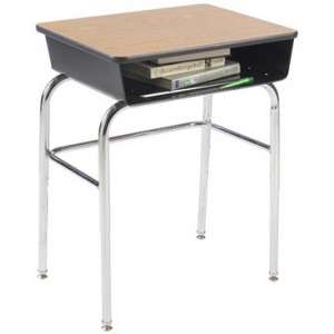 Premium Open Front School Desk - Laminate Top, U Brace