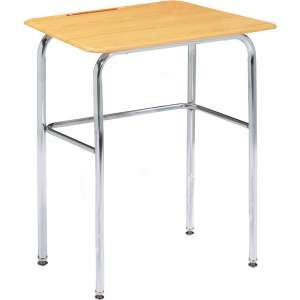 Basic School Desk - WoodStone Top, U Brace (30")