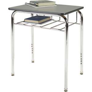 Adjustable Height Open View School Desk - Laminate Top