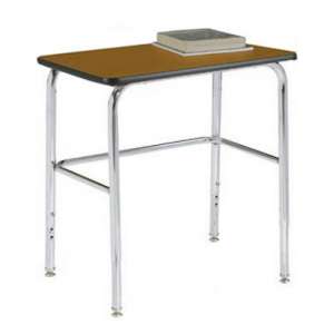 Adjustable Height Basic School Desk - Laminate Top, U Brace