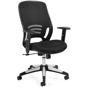 Executive High-Back Black Mesh Office Chair