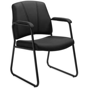 Black Fabric Guest Chair
