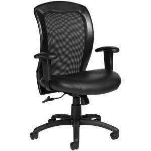 Luxhide Adjustable Mesh Back Executive Office Chair