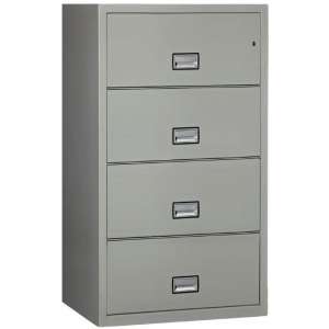 4-Drawer Lateral Fire File, 31"W, Letter and Legal
