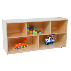 Wooden Classroom Cubby Storage - 5 Section (48"x15"x24"H)