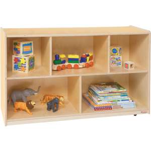 Wooden Classroom Cubby Storage - 5 Section (48"x15"x30"H)