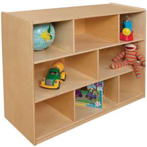 Wooden Classroom Cubby Storage - 8 Section (48"x18"x36"H)