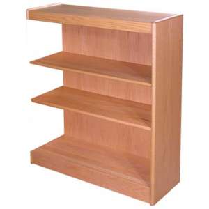 Echelon Modular Wood Library Shelving - Adder (12"Dx48"H)