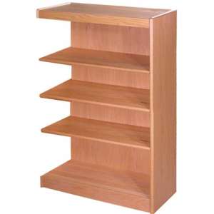 Echelon Modular Wood Library Shelving - Adder (10"Dx60"H)