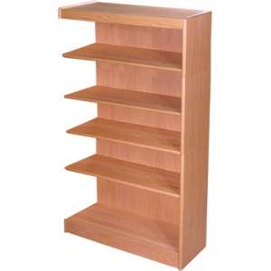 Echelon Modular Wood Library Shelving - Adder (12"Dx72"H)
