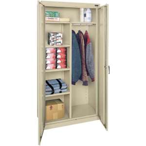 Combination Wardrobe Storage Cabinet (36"Wx18"Dx72"H)
