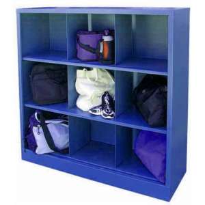 Steel Cubby Storage Unit - 9-Cubby