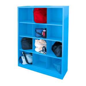 Steel Cubby Storage Unit - 12-Cubby