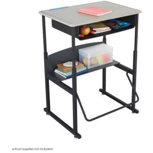 AlphaBetter Sit/Stand Desk - Standard Top, Bookbox, 28"x20"