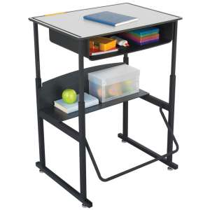 Alphabetter Sit/Stand Desk - Premium Top, Bookbox, 28”x20”