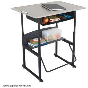Alphabetter Sit/Stand Desk - Standard Top, Bookbox, 36”x24”