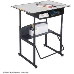 Alphabetter Sit/Stand Desk - Premium Top, Bookbox, 36”x24”