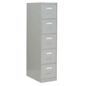 5-Drawer Letter Deluxe File Cabinet with Lock