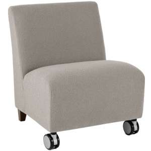 Siena Armless Oversized Club Chair w/Casters