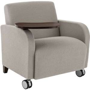 Siena Oversized Guest Chair w/Casters and Tablet